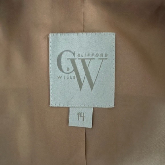 100% wool long blazer SZ 14 - Picture 4 of 6